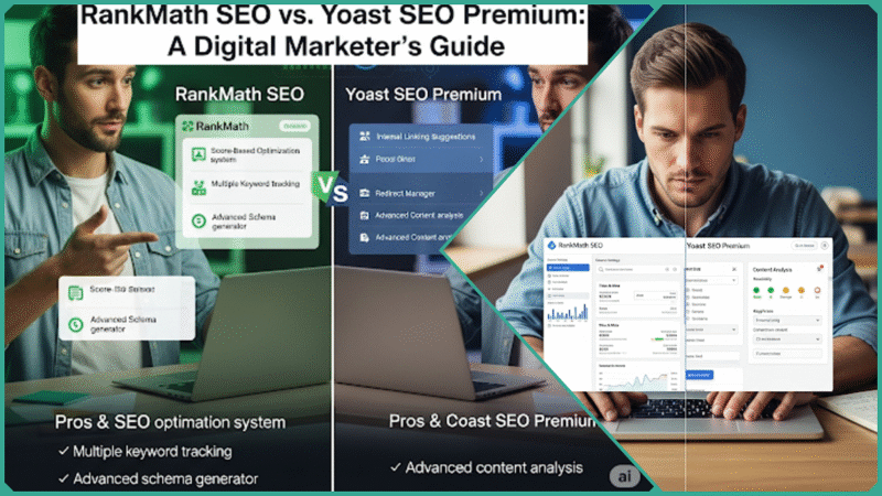 RankMath SEO Vs Yoast SEO Premium for Digital Marketers